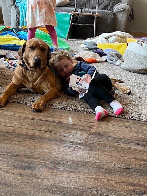 north-laying-with-child